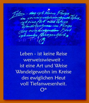 0931 Leben ist keine Reise blau WB